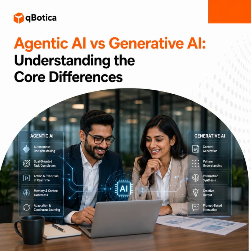 Agentic AI vs Generative AI: Understanding the Core Differences