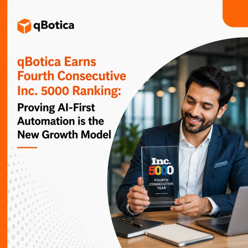 qBotica Earns Fourth Consecutive Inc. 5000 Ranking: Proving AI-First Automation is the New Growth Model